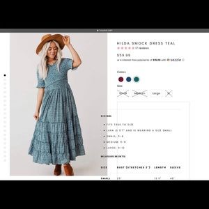 Smocked top midi dress